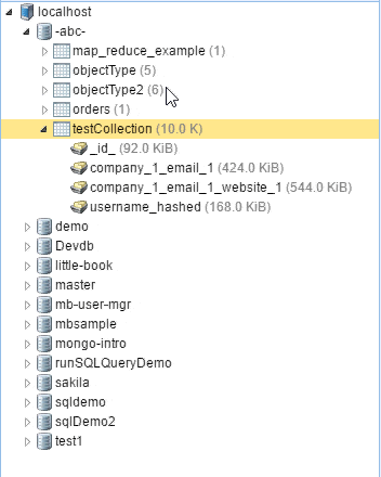 Tooltip for indexes