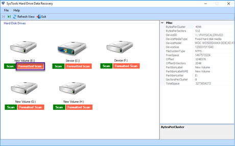 formatted HDD recovery